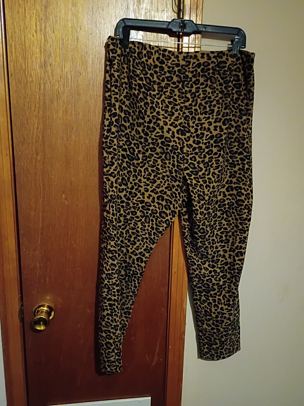 Time and Tru Leopard Print Leggings - Brown and Black
